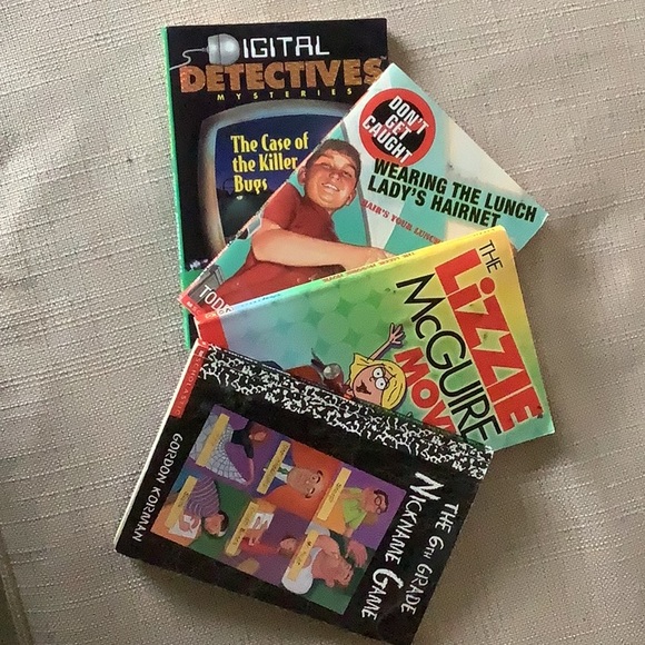 Lot of 4 youth teenager books, 6-8 grades, Digital Detectives, Lizzie McGuire - Picture 2 of 6
